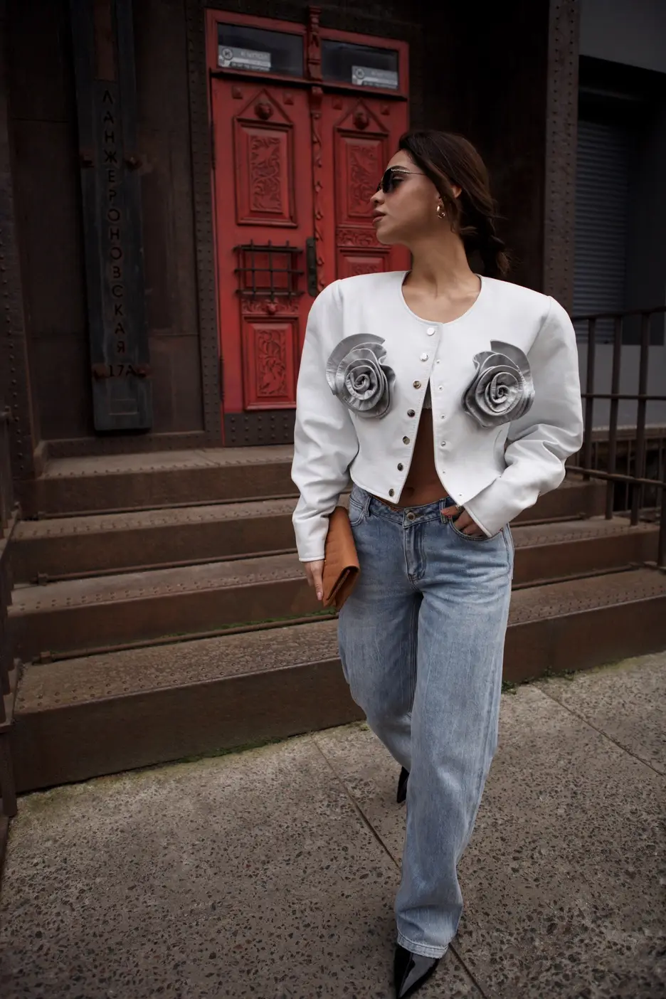Jacket with flowers