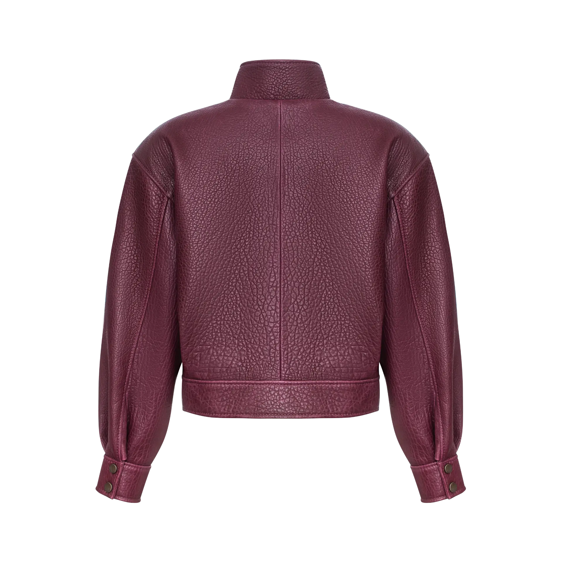 Oversized jacket with large pockets and neck stand