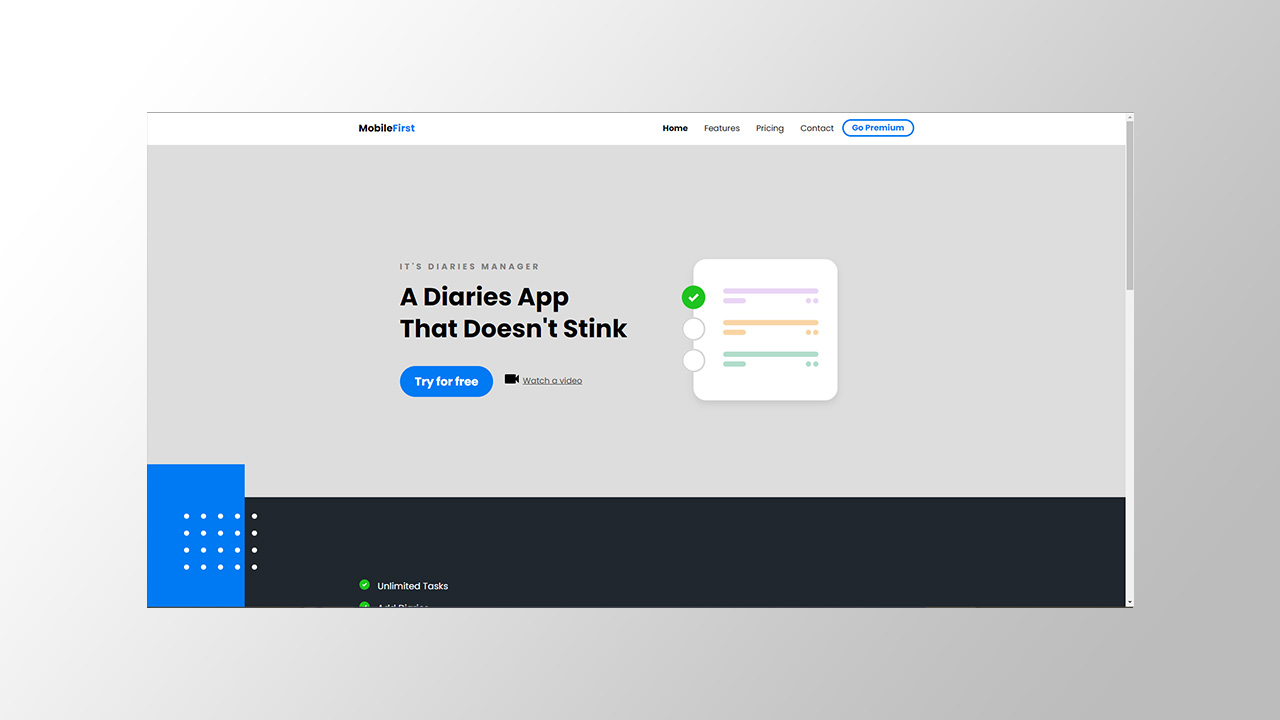 Mobile First App