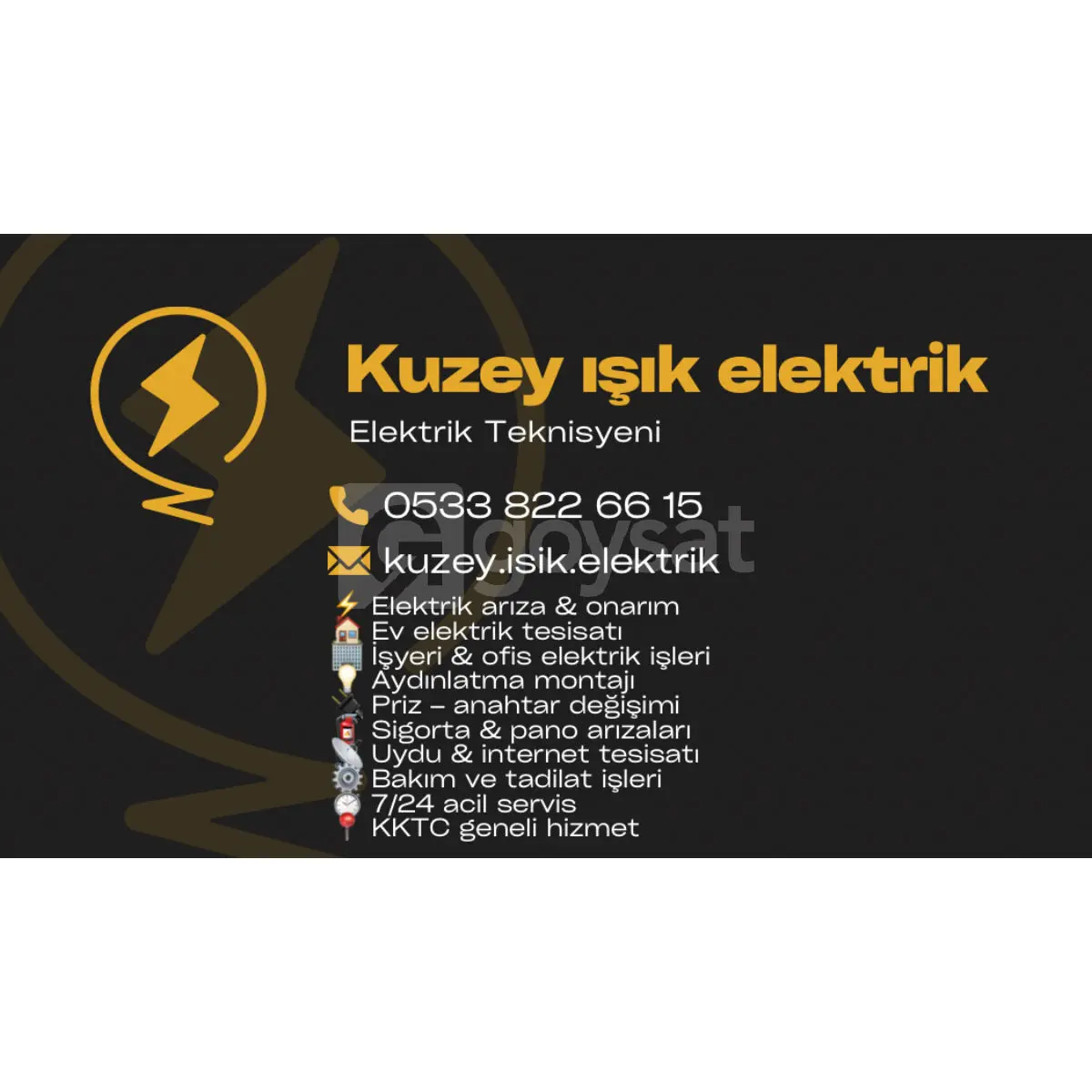 Elektrik İşlerinizi Detaylandırmak İsterseniz Çözüm Ortagınız - Ustalar & Hizmetler Satılık - Görsel 3 | Goysat