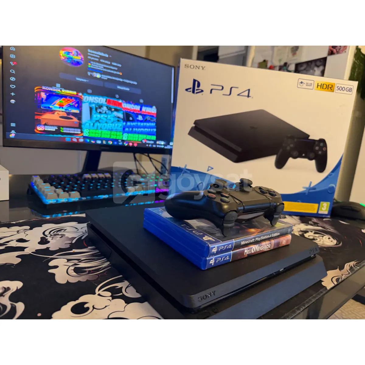 PS4 Slim Sıfır Ayarında Kutulu - Elektronik Satılık - Görsel 2 | Goysat