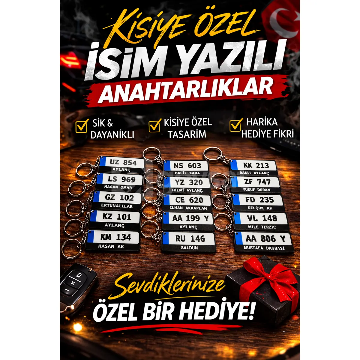 Kişiye özel araba plakası - Yedek Parça, Aksesuar, Donanım & Tuning Satılık - Görsel 1 | Goysat