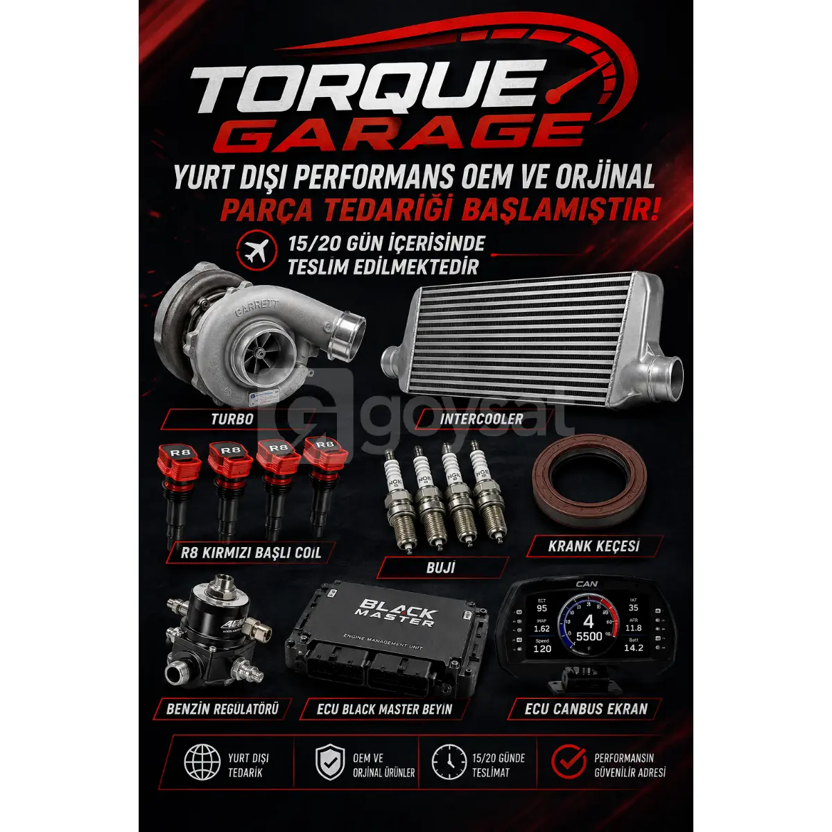 Torque Garage İle Farkı Hisset - Yedek Parça, Aksesuar, Donanım & Tuning Satılık - Görsel 1 | Goysat