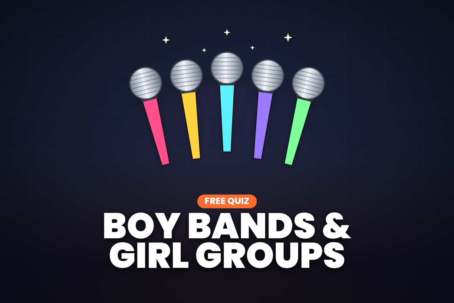 Boy Bands & Girl Groups quiz cover