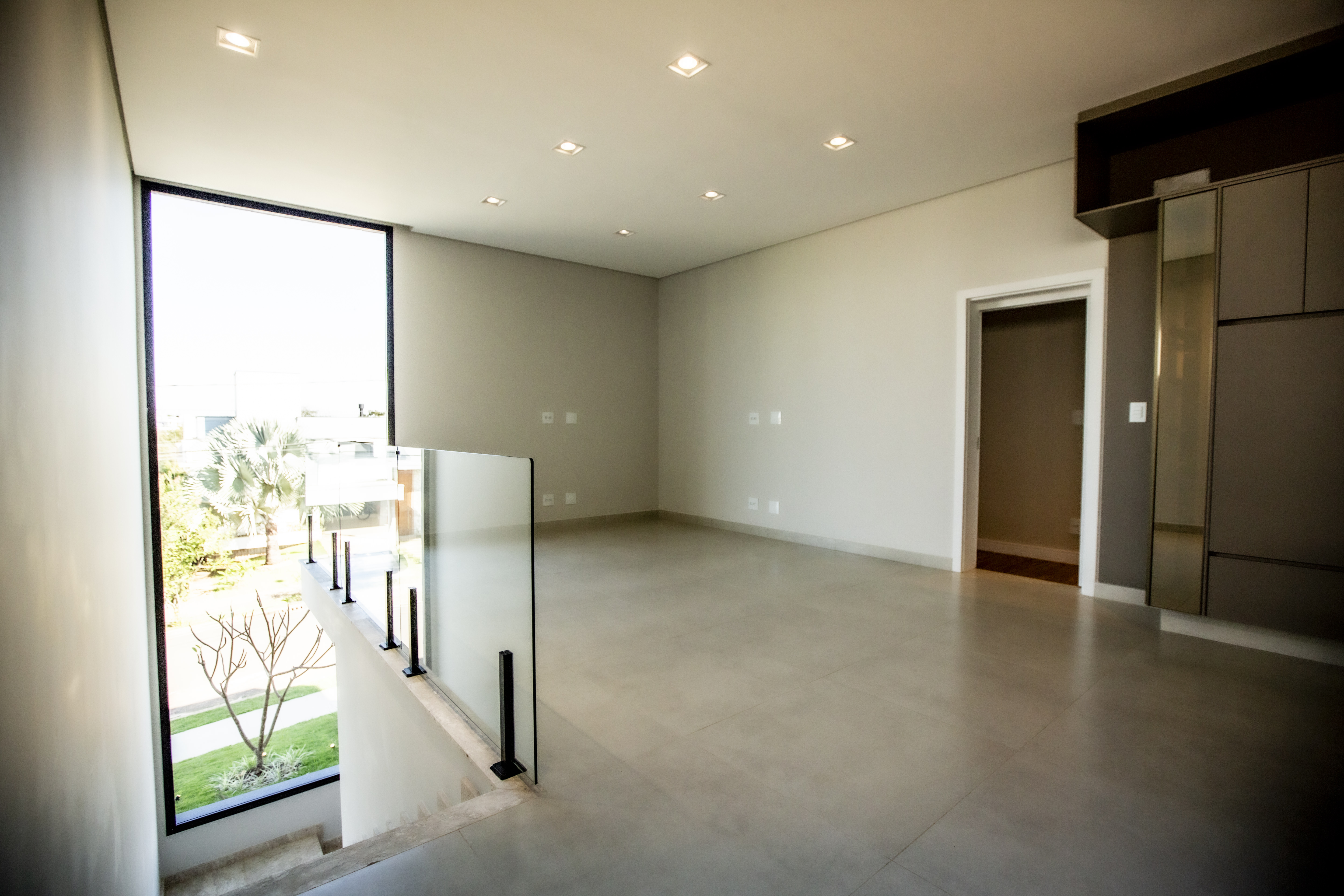 sala integrada com a cozinha