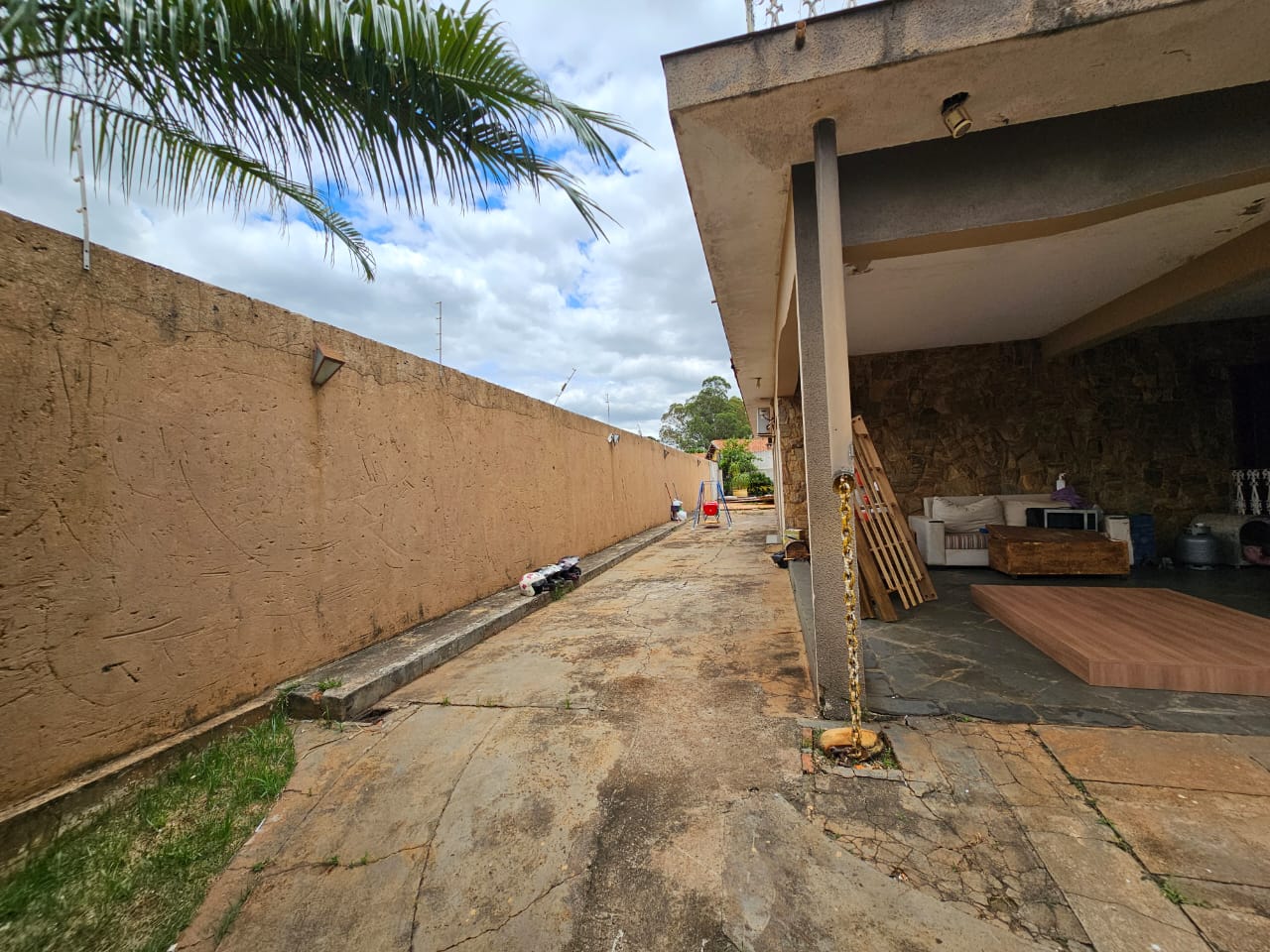 entrada lateral área gourmet 