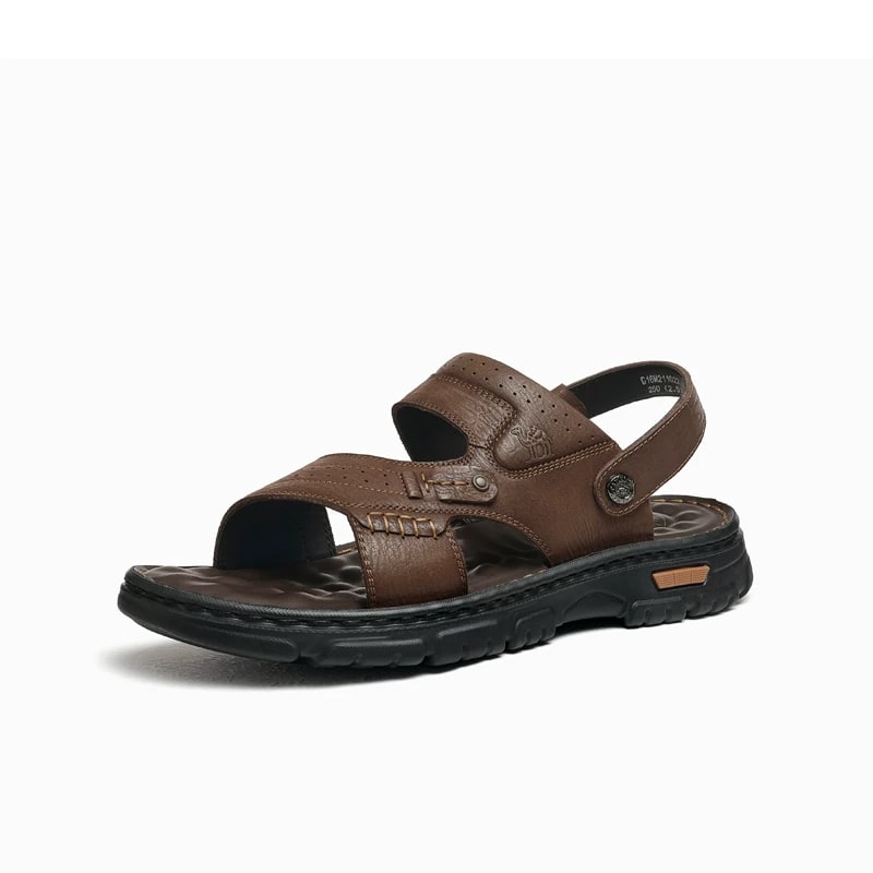Camel Men's Leather Sandals with Back Strap photo 5