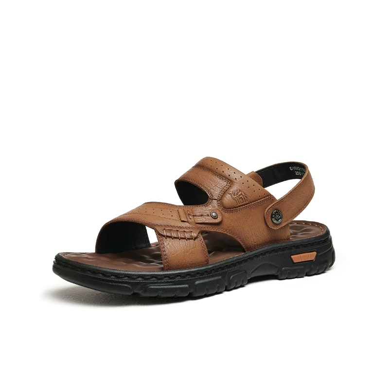 Camel Men's Leather Sandals with Back Strap photo 4