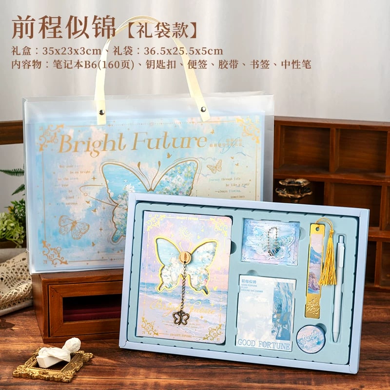 Hardcover Journal and Stationery Gift Box Set photo 2