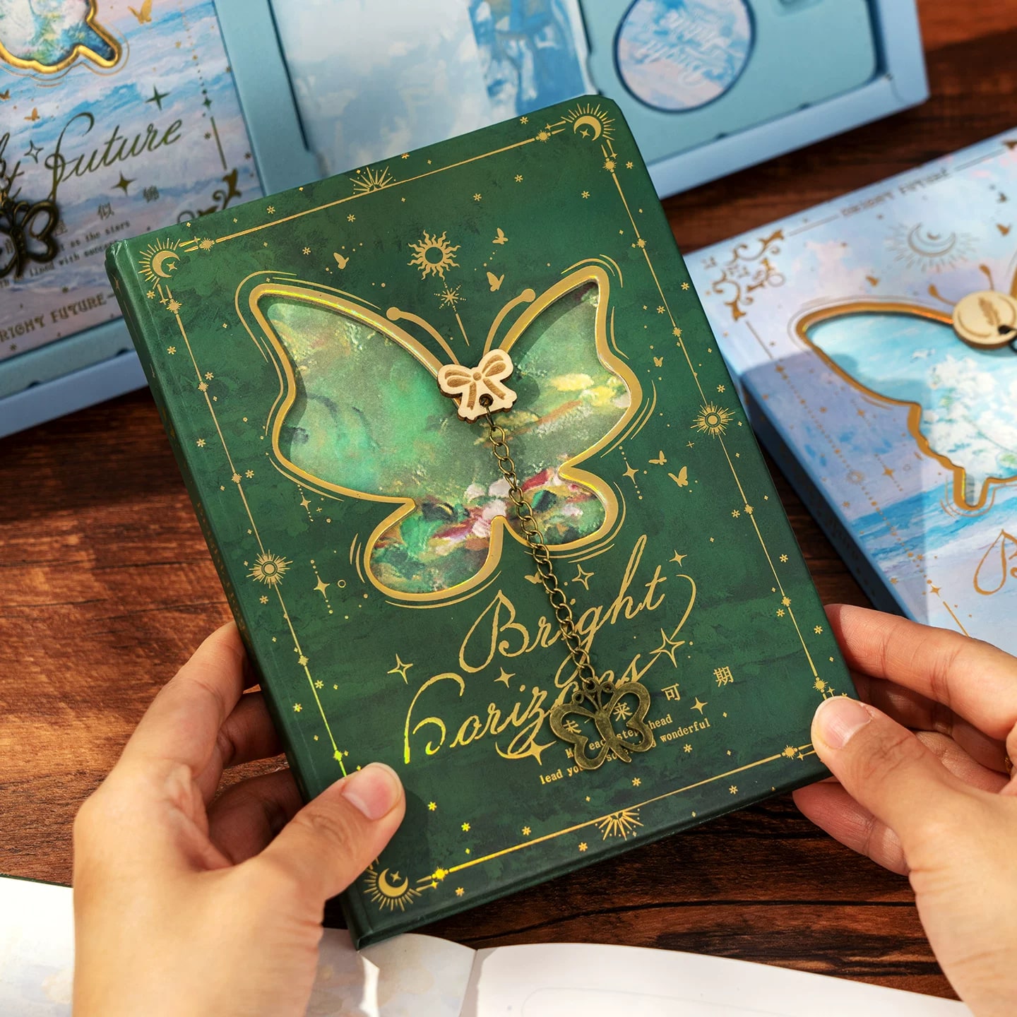 Hardcover Journal and Stationery Gift Box Set photo 3
