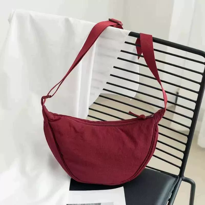 Water-Resistant Nylon Crescent Crossbody Bag photo 5
