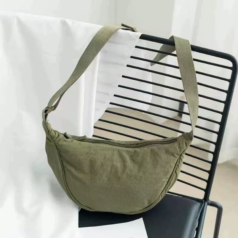 Water-Resistant Nylon Crescent Crossbody Bag photo 4