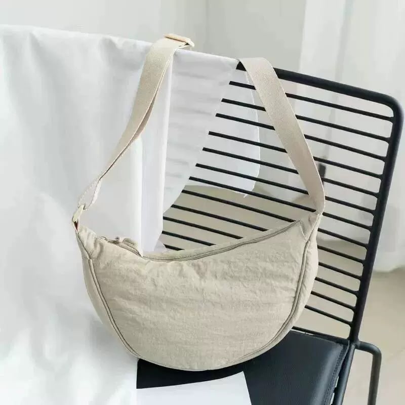 Water-Resistant Nylon Crescent Crossbody Bag — Fashion on G+ Market