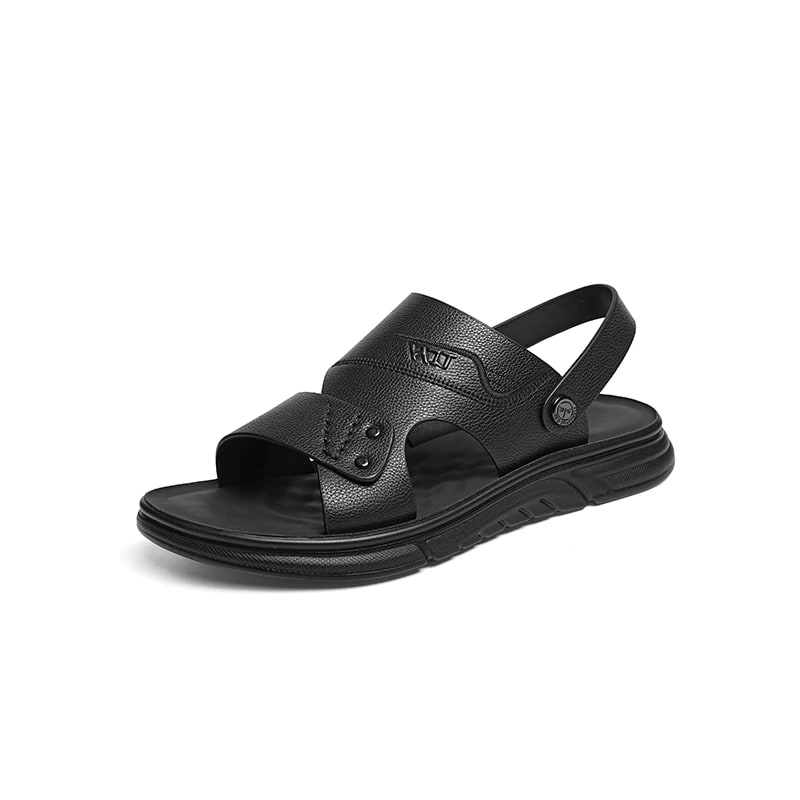 Red Dragonfly Leather Slip-On Sandals photo 5