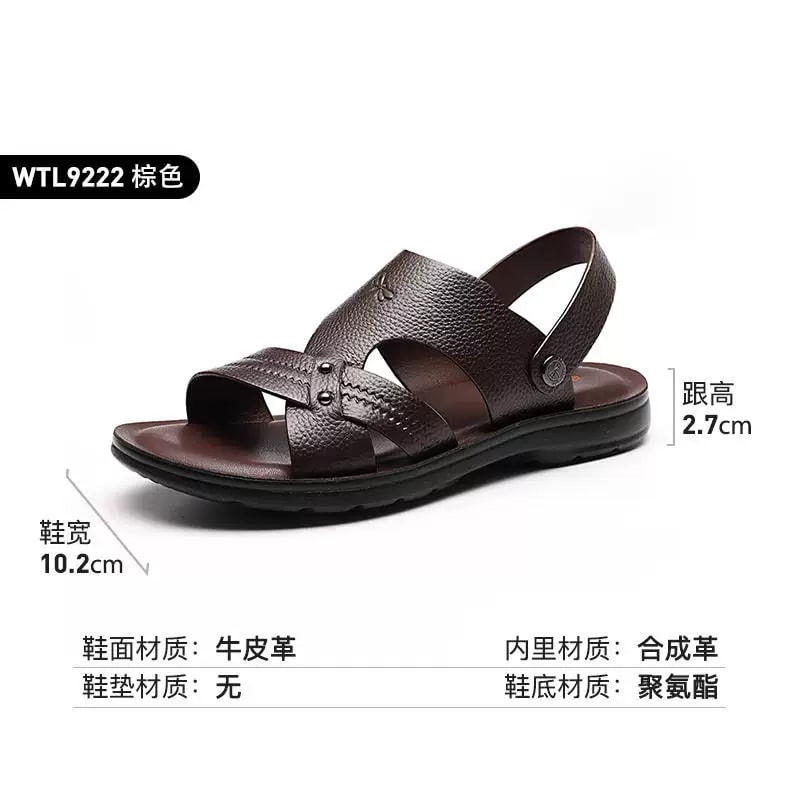 Red Dragonfly Leather Slip-On Sandals photo 4