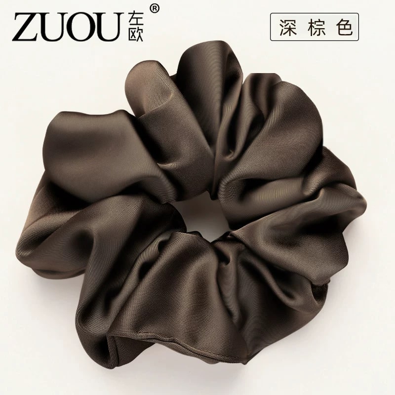 ZUOU Oversized Satin Scrunchies photo 3