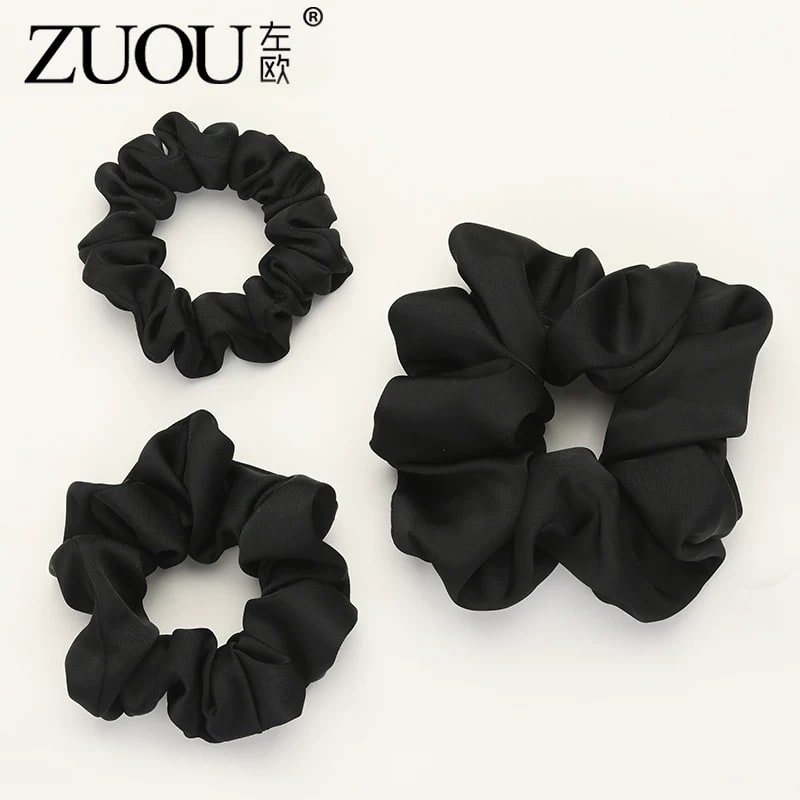ZUOU Oversized Satin Scrunchies photo 6