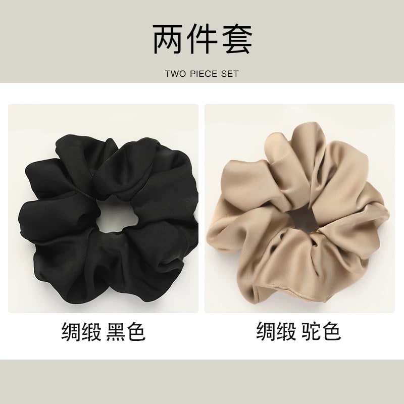 ZUOU Oversized Satin Scrunchies photo 5