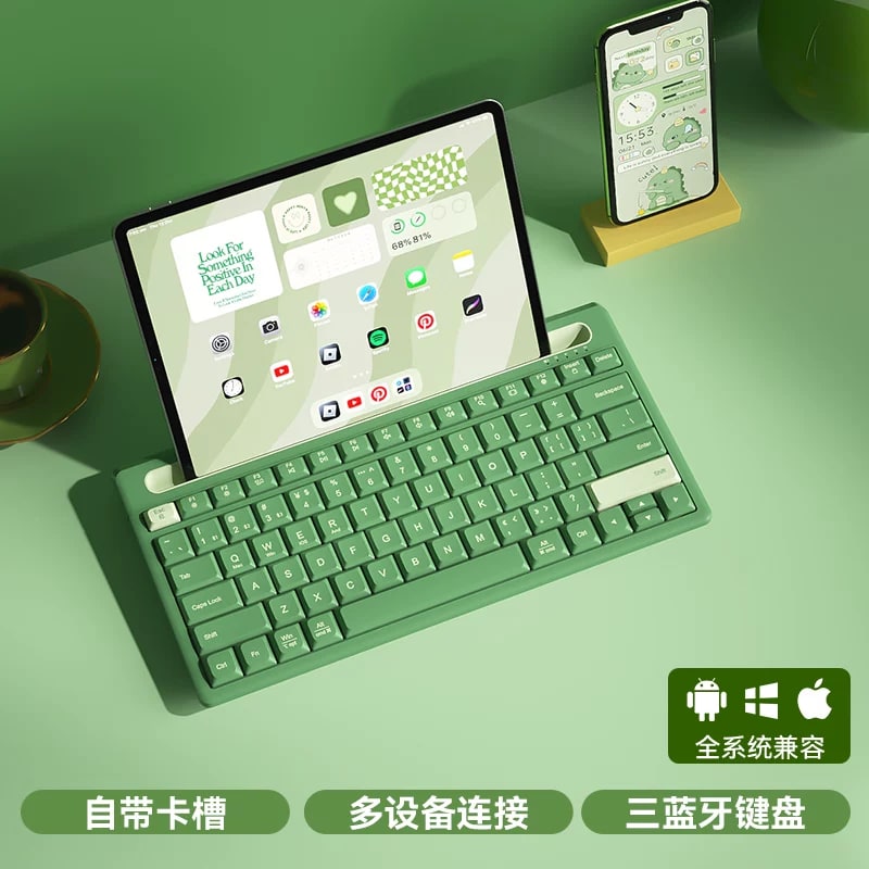 BOW Wireless Bluetooth Keyboard with Tablet Slot photo 3