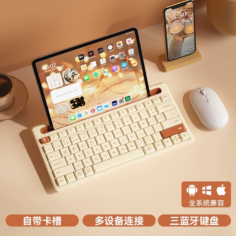 BOW Wireless Bluetooth Keyboard with Tablet Slot photo 5