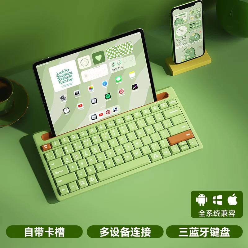 BOW Wireless Bluetooth Keyboard with Tablet Slot photo 2