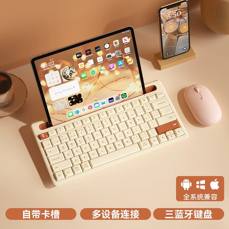 BOW Wireless Bluetooth Keyboard with Tablet Slot photo 6