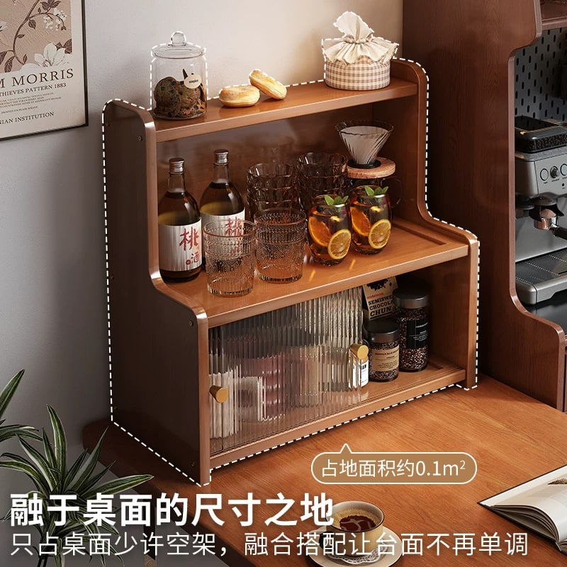 ShiZu Bamboo Countertop Cup and Tea Rack photo 6