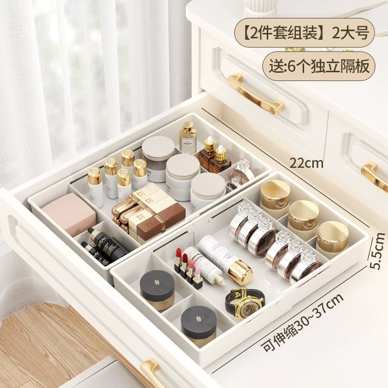 Expandable Drawer Organiser Tray with Dividers photo 3