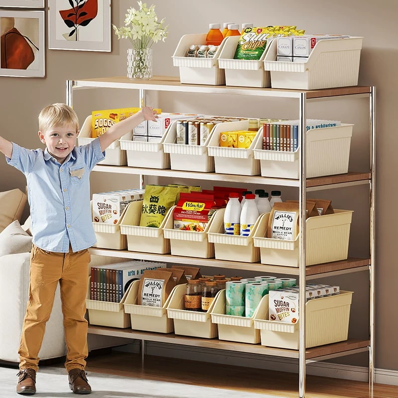 Open-Front Kitchen Storage Basket - Pack of 3 photo 6