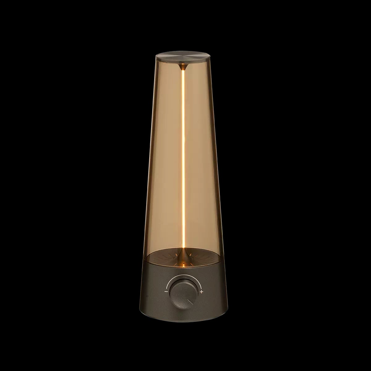 Amber Cone Ambient Table Lamp with Rotary Dimmer — Home & Furniture on G+ Market