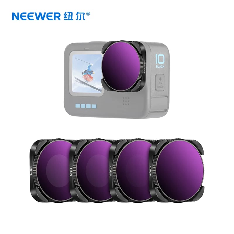 NEEWER Lens Filter Set for GoPro HERO 9 / 10 — Camera Accessory photo 2