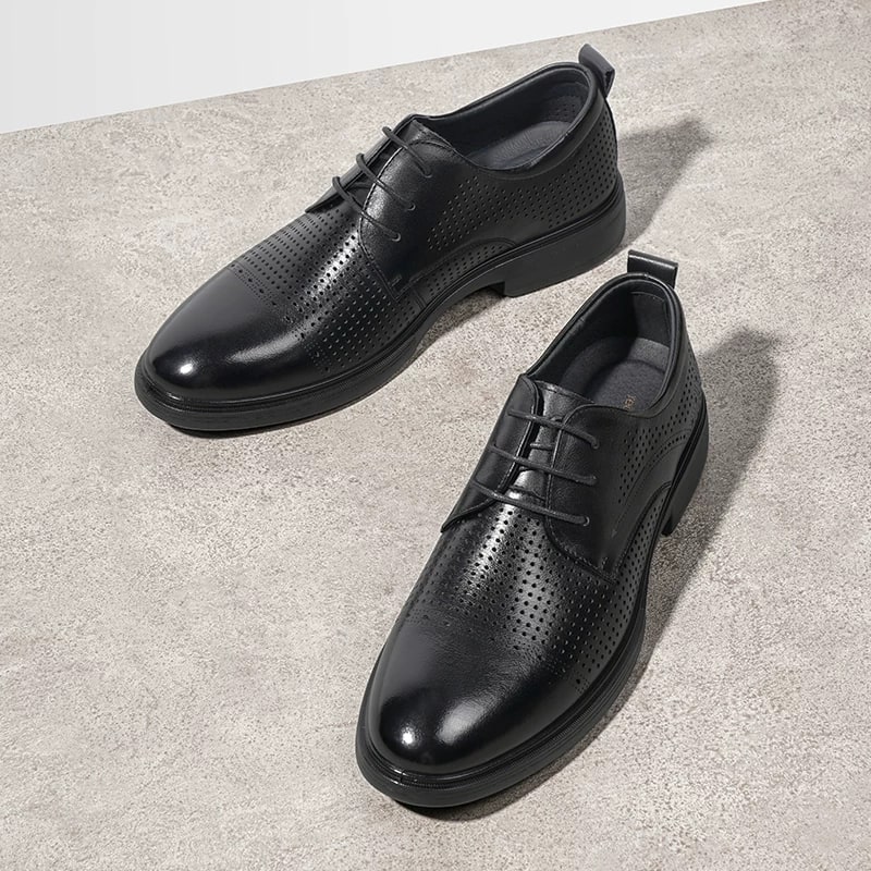 Perforated Leather Derby Shoe photo 4