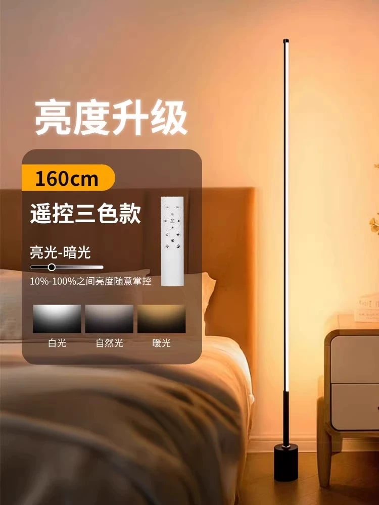 LED Corner Floor Lamp with Voice and Remote Control photo 4