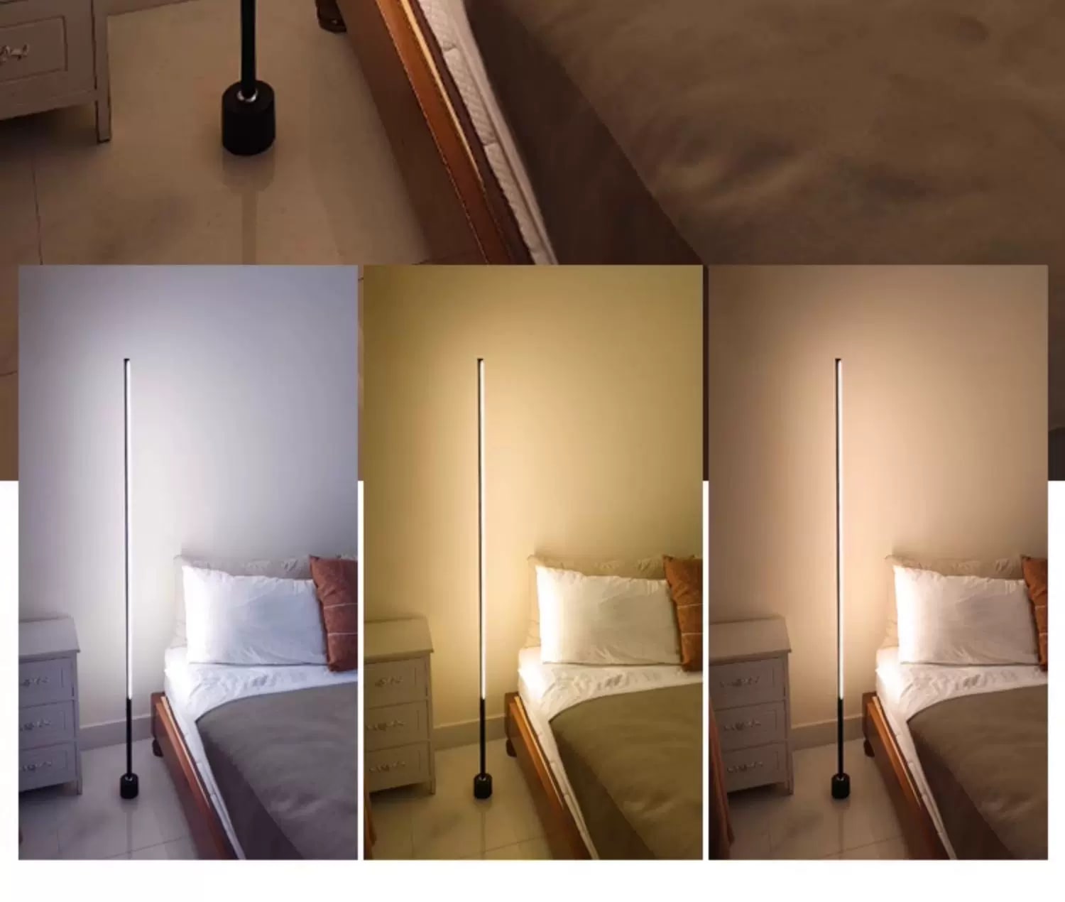LED Corner Floor Lamp with Voice and Remote Control photo 2