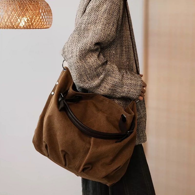 Retro Canvas Tote and Crossbody Bag photo 4