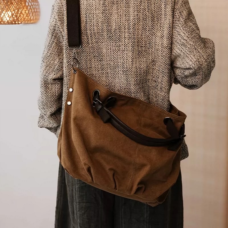 Retro Canvas Tote and Crossbody Bag photo 3