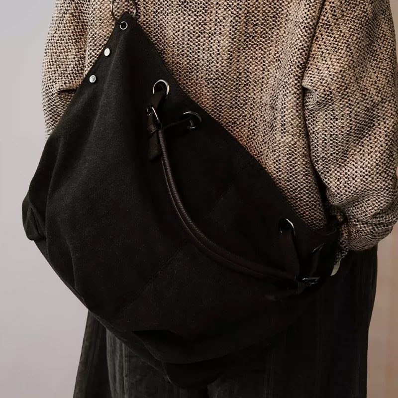 Retro Canvas Tote and Crossbody Bag photo 2