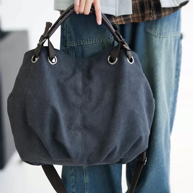 Retro Canvas Tote and Crossbody Bag photo 6