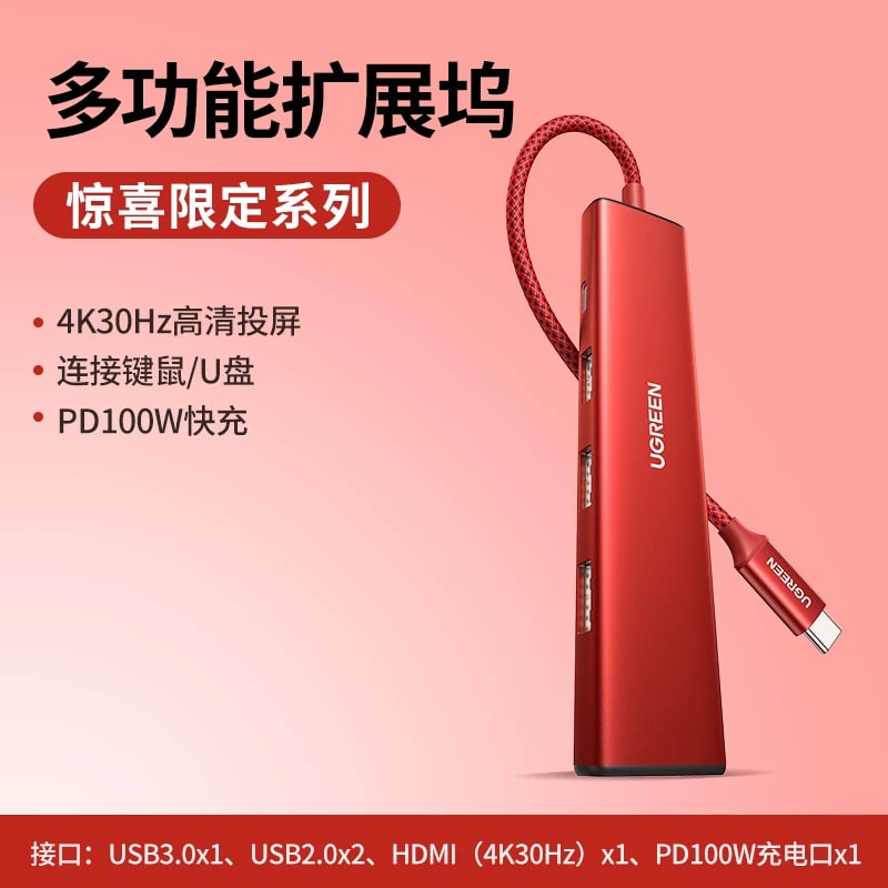 UGREEN USB-C Multiport Hub with HDMI and Card Reader photo 3