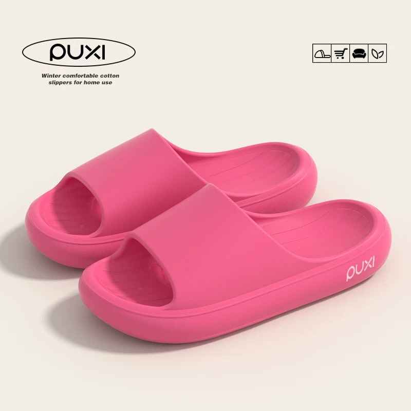 PUXI EVA Cushioned Slide Sandals for Adults and Kids
