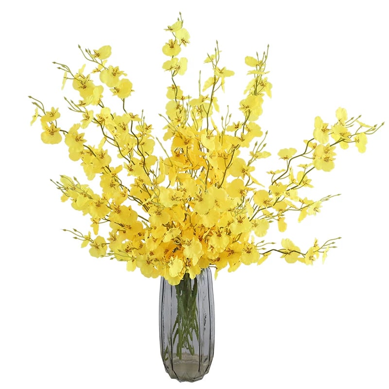 Artificial Oncidium Orchid Spray Bouquet with Vase — Home & Furniture on G+ Market