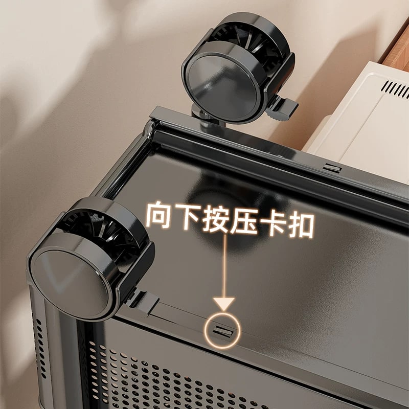 Narrow Gap Kitchen Storage Trolley on Castors