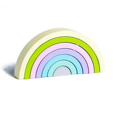 Wooden Rainbow Stacking Arch Ornament photo 6