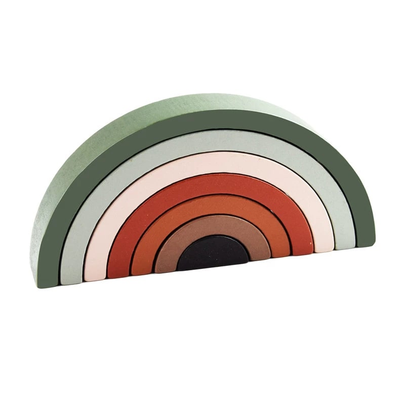Wooden Rainbow Stacking Arch Ornament photo 4