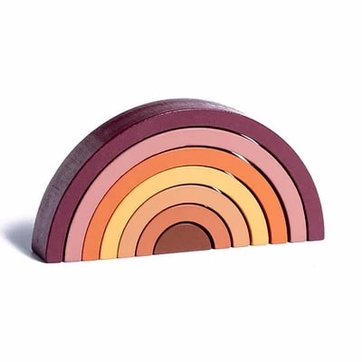 Wooden Rainbow Stacking Arch Ornament photo 5