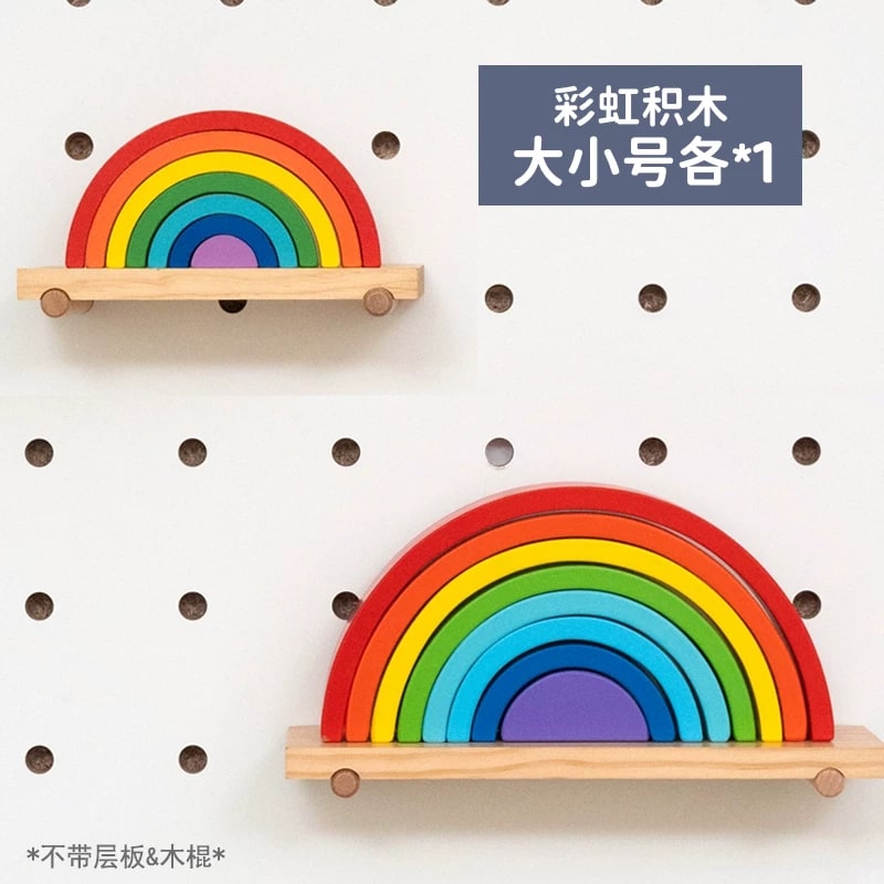Wooden Rainbow Stacking Arch Ornament photo 3
