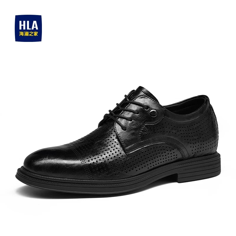 HLA Men's Leather Derby Dress Shoes photo 6