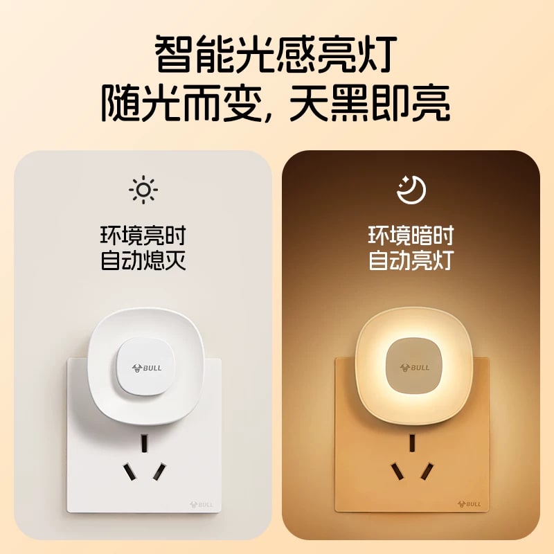 BULL Plug-In LED Night Light with Motion and Light Sensor photo 6