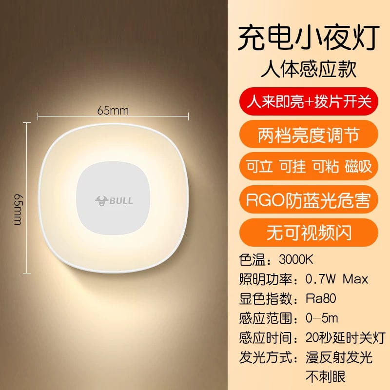 BULL Plug-In LED Night Light with Motion and Light Sensor photo 3