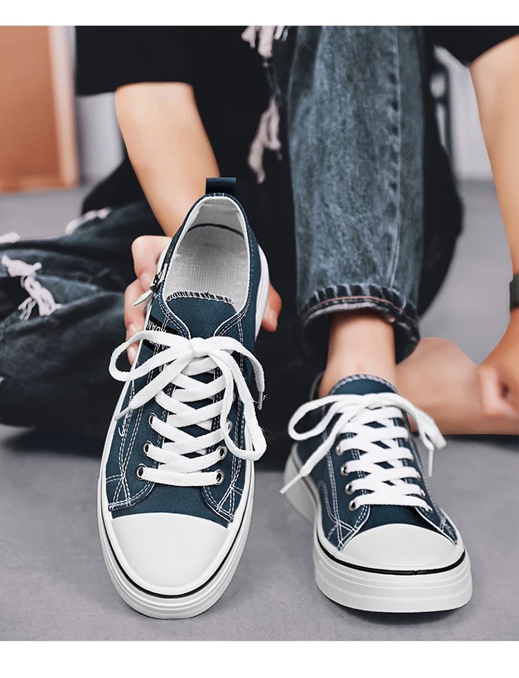 Classic Low-Top Canvas Lace-Up Shoes photo 6